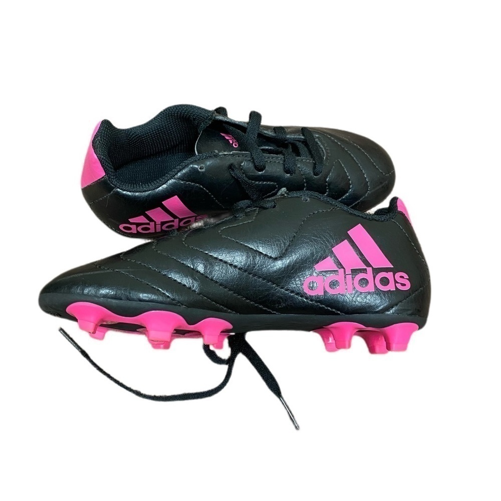 ADIDAS Kids Cleats - Black and Pink - Size 1